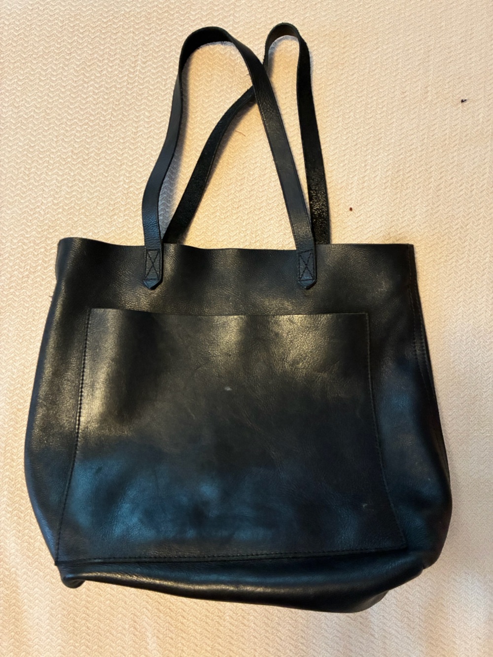 Madewell The Transport Tote Black Leather